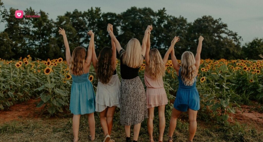 friend group running a friendship meter night together
